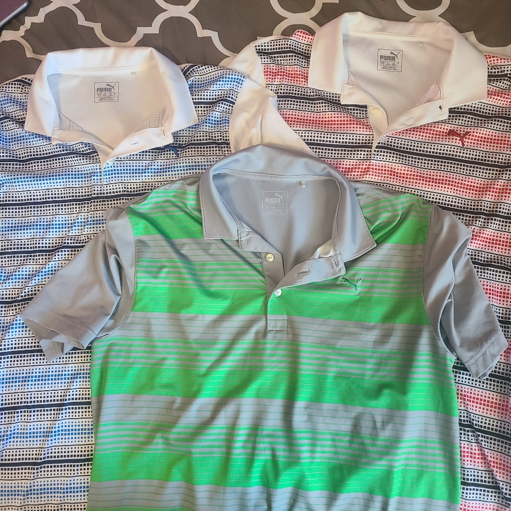 Mens Set of 3 Puma Polo Shirts